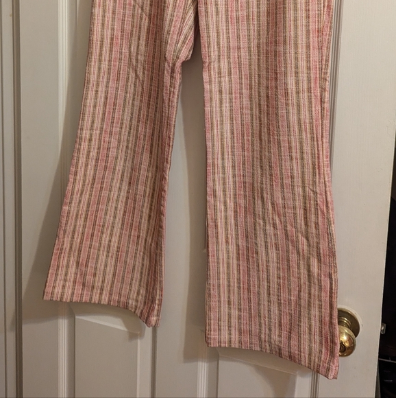 Masscob pink cotton stripe pants, size 38, EUC - Picture 2 of 10